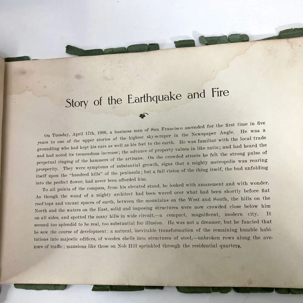 San Francisco and Vicinity The Story of the‎ Great Disaster Book 1906